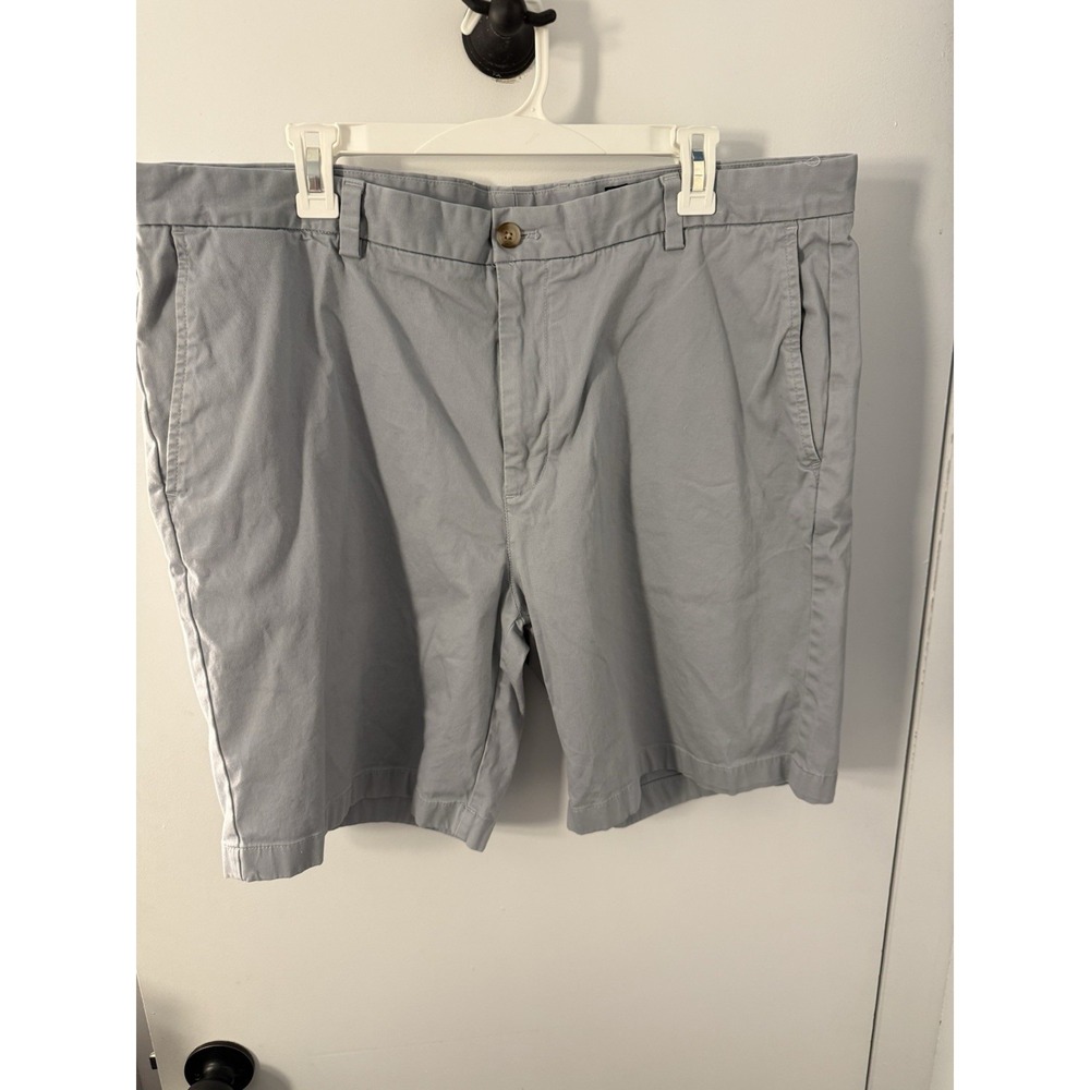 Vineyard Vines Breaker Shorts Mens 42 Light Gray Stretch Cotton Twill Chino 9"
